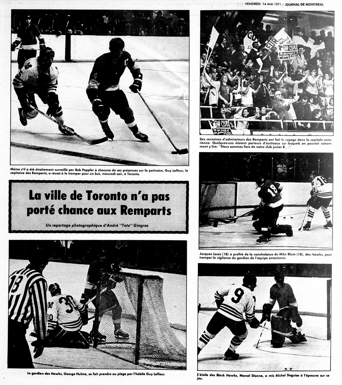 Extrait du Journal de Montréal du 14 Mai 1971