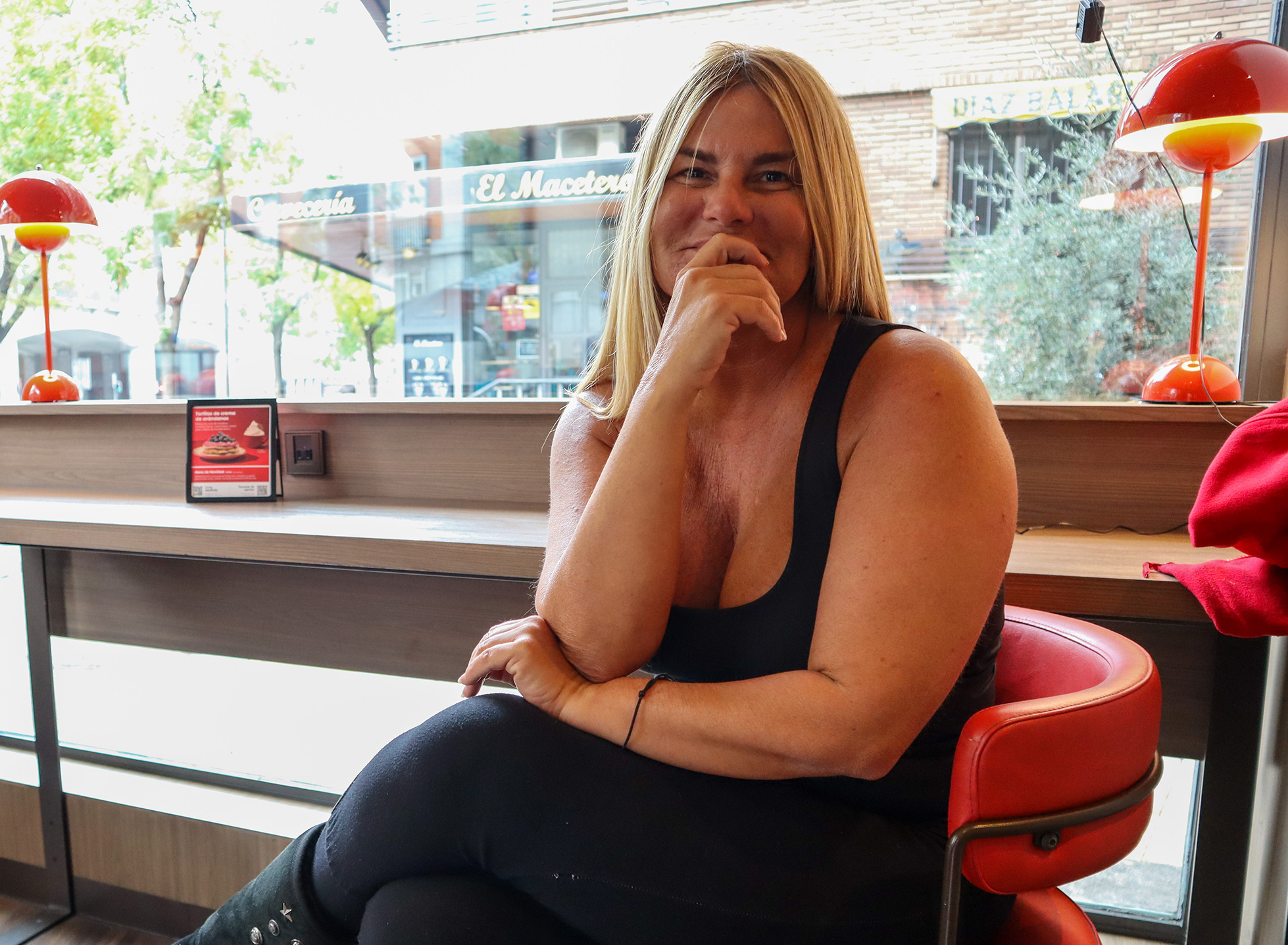 Alicia Garcia Piña, que Le Journal a rencontrée dans un petit café familial en dehors du centre de Madrid.